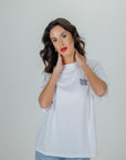 WHITE T-SHIRT OVERSIZED