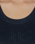 BLACK CROP TOP